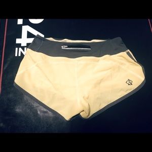 Rabbit light-yellow running shorts